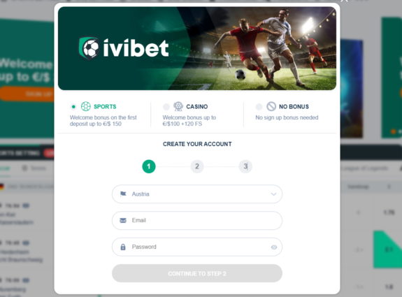 Ivibet registration